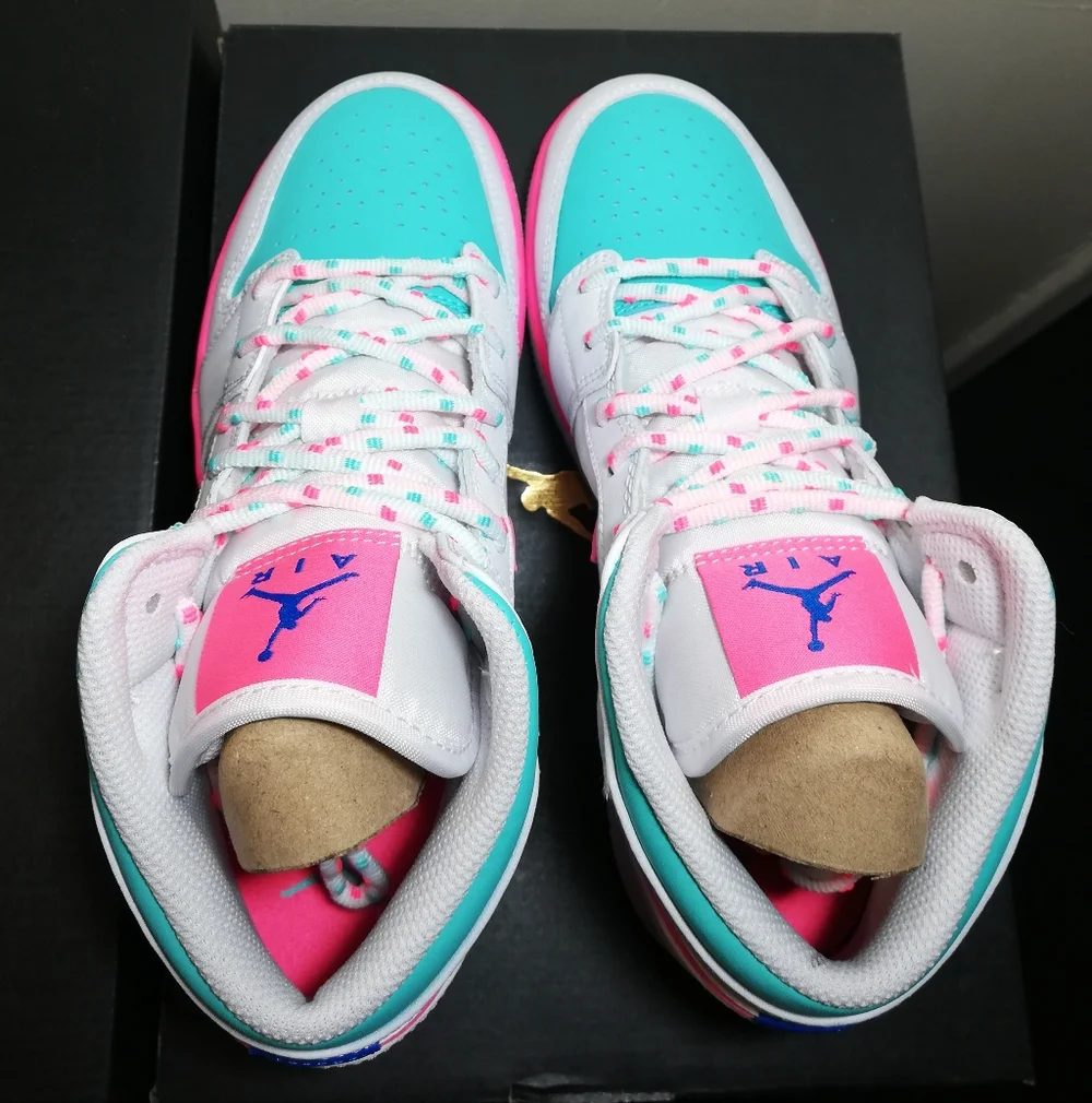 AIR JORDAN 1 MID M*U*L*T*I*C*O*L*O*R* WOMEN US SIZE6.5 BRAND NEW IN BOX - Picture 7 of 14